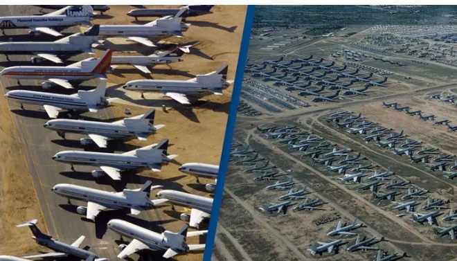 See The World’s Largest Aircraft Boneyard Is More Than 2,600 Acres Big And Has Over 4,000 Planes