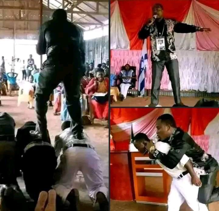 Meet Pàstor James Whose Legs Are Not Supposed To Touch The Ground When He’s Preaching (Photos)