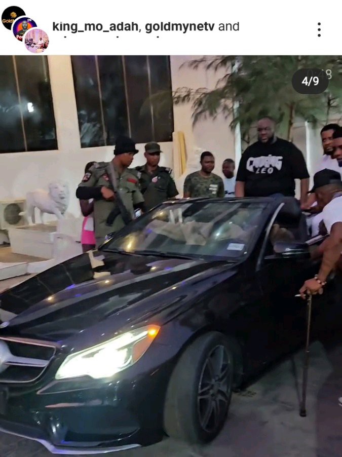 Reactions As Man Gifts Portable A Brand New Convertible Benz